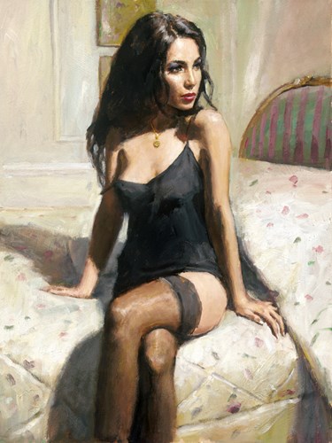 Image: Kayleigh at the Ritz II  by Fabian Perez | Limited Edition on Canvas